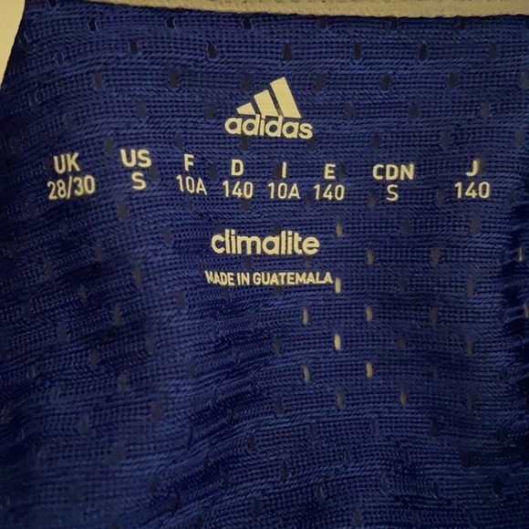 Adidas Youth Royal Football Practice Jersey Size Small NWT - Picture 8 of 11